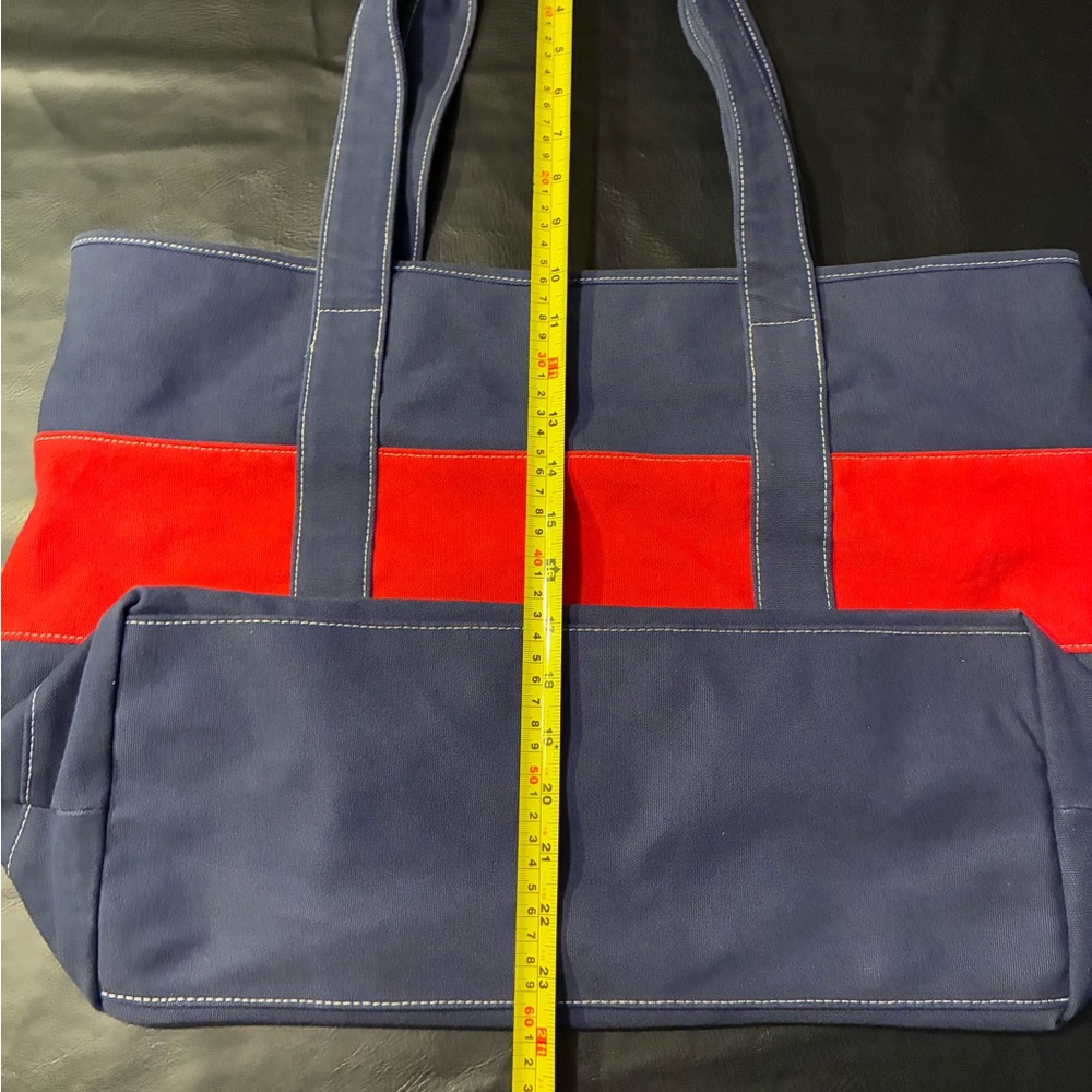 Disney Cruise Line Red & Blue Canvas Tote Bag Very Good Condition - Picture 10 of 10